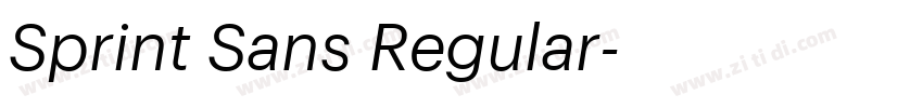 Sprint Sans Regular字体转换 Sprint Sans Regular字体转换